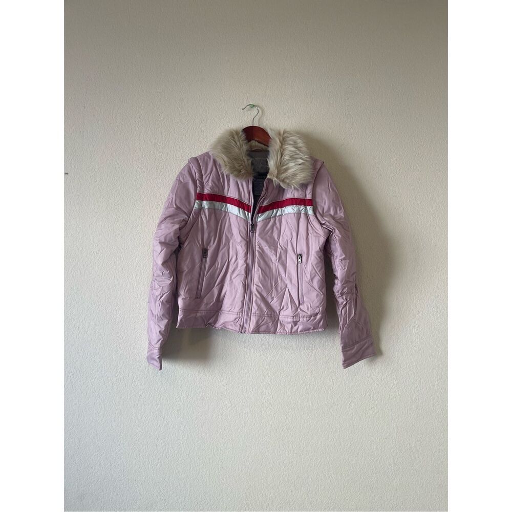 BB Dakota y2k puffer faux fur‎ collar jacket size large